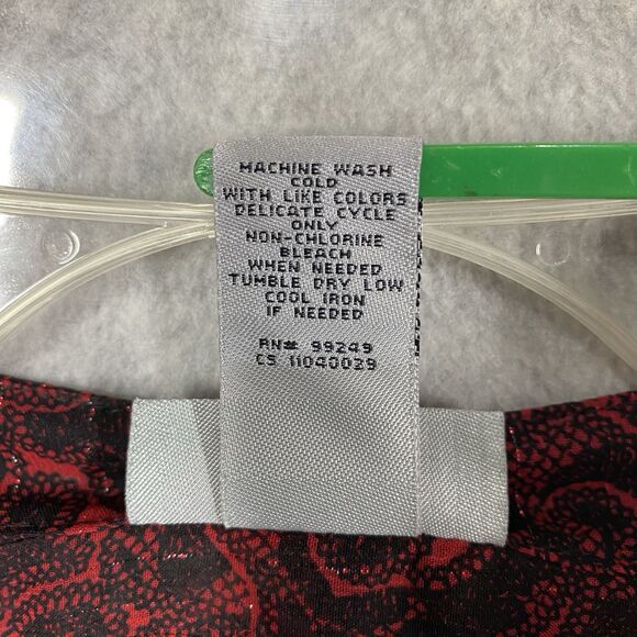 Maggie Barnes for Catherines Womens Plus Size 2X Red Blouse + Tank Top 2 Piece - Picture 13 of 14